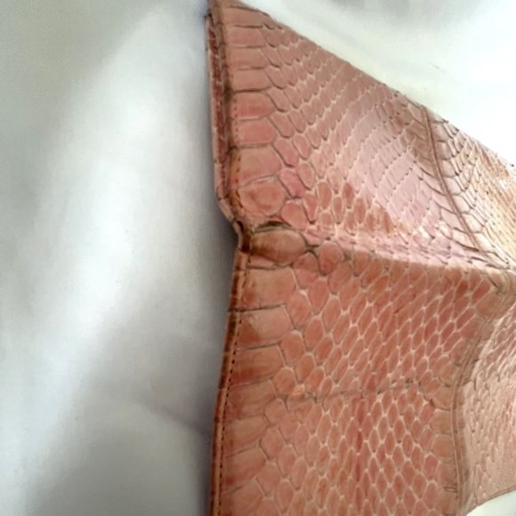 Christian Dior Authentic Pink Vintage Snakeskin Wallet - Picture 16 of 16